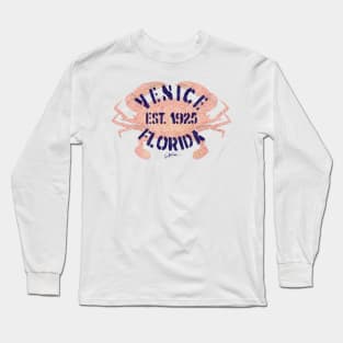 Venice, Florida, Est. 1925, Blue Crab Long Sleeve T-Shirt